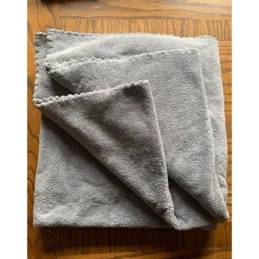 New 2 Pack Premium Bath Towel Set - Quick Drying - Microfiber Coral Velvet